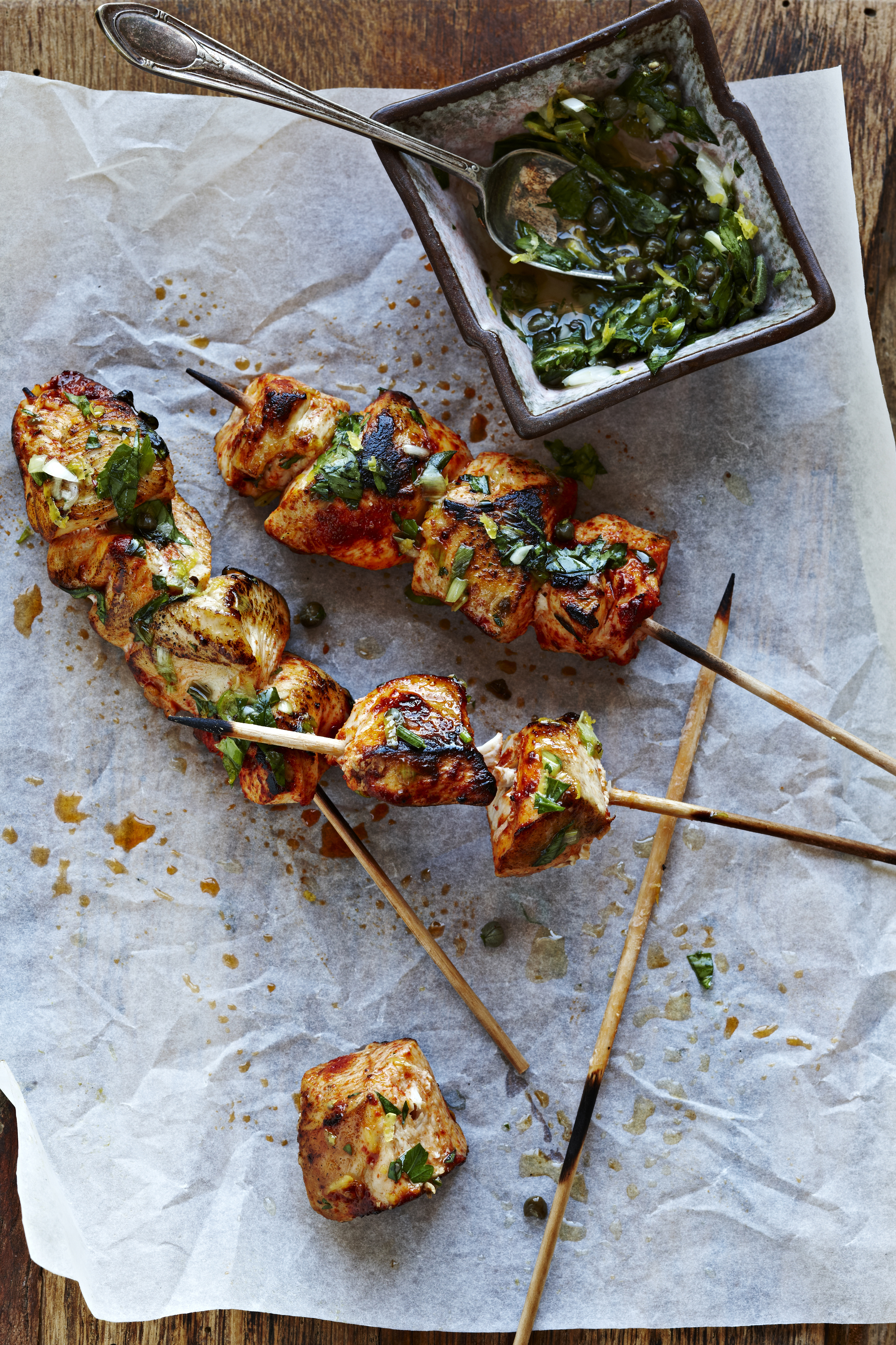 Chicken skewer boti