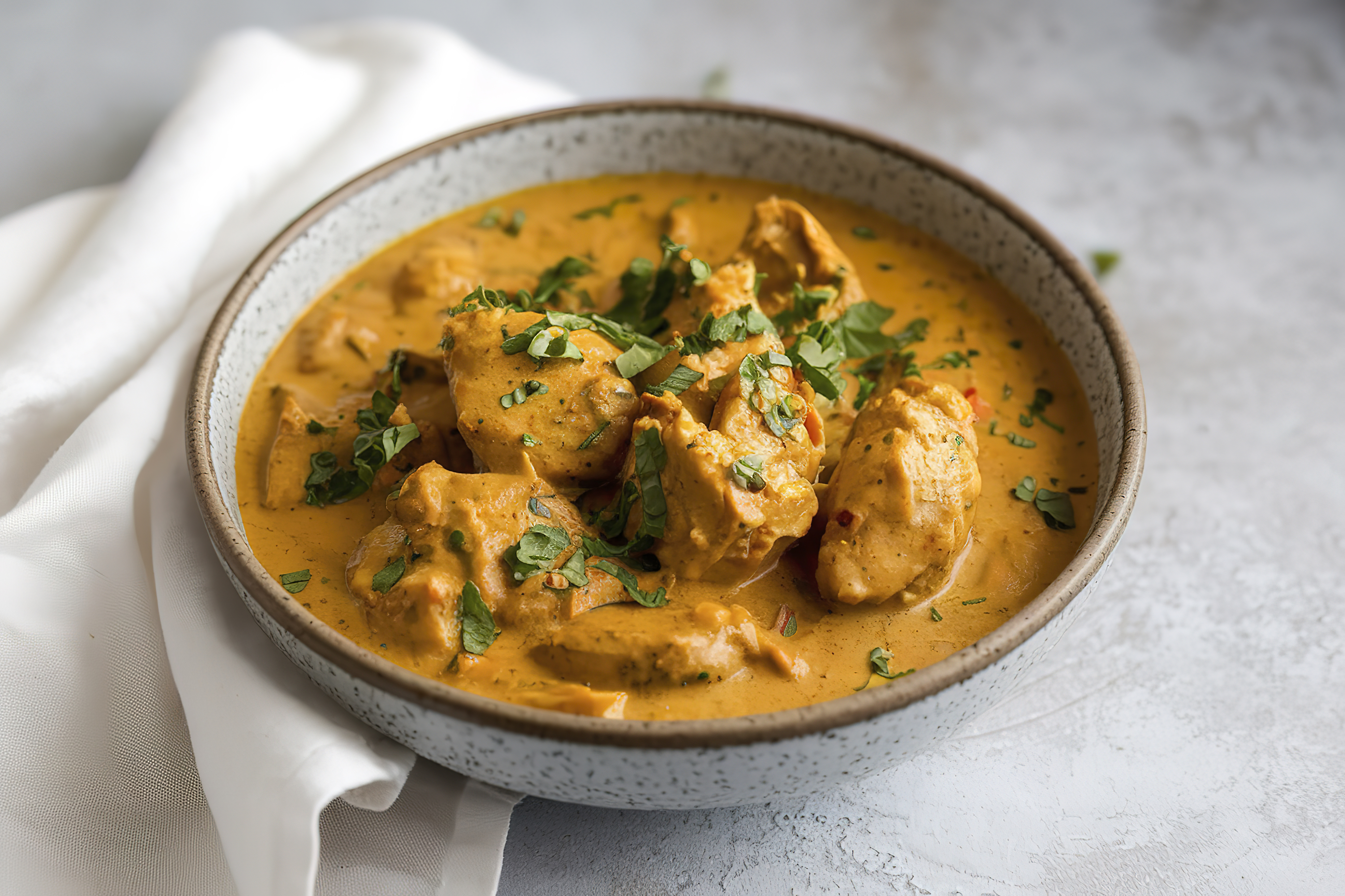 green chicken karahi