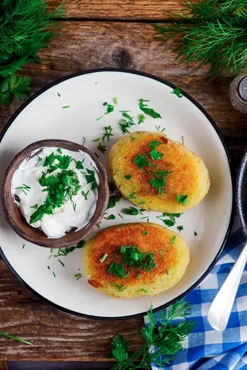 potato and mince cutlets