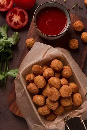 corn and veg cheese balls