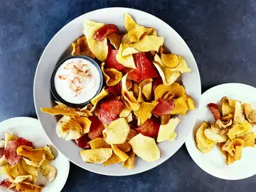 Air Fried Apple Chips