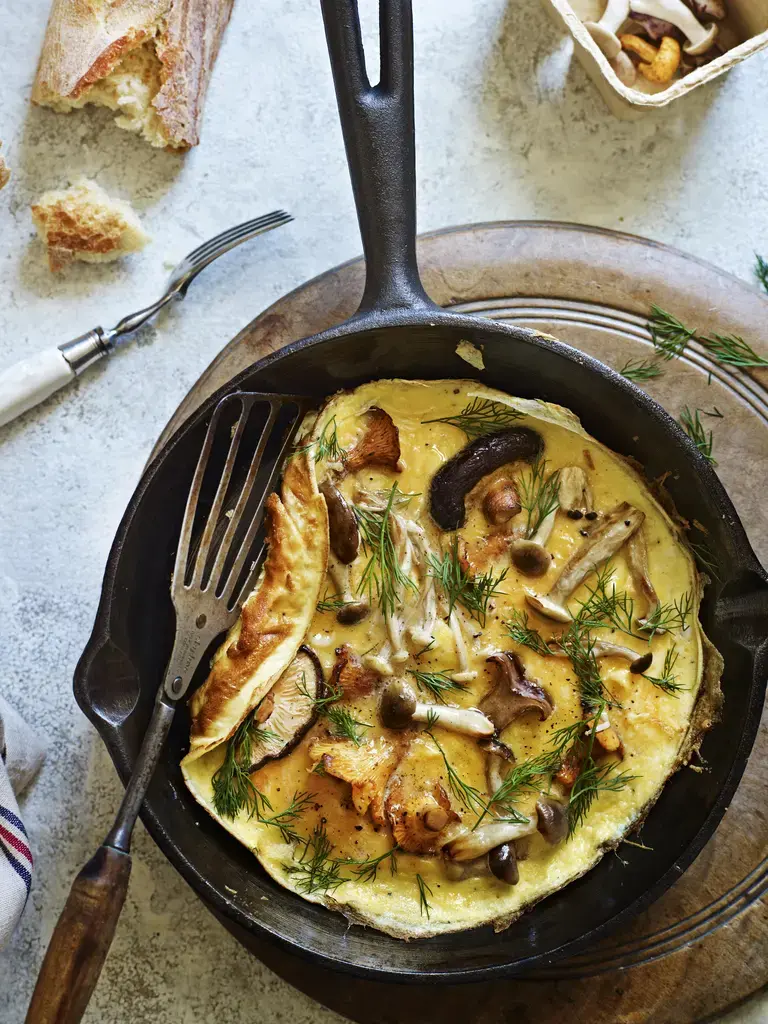 mushroom omelet