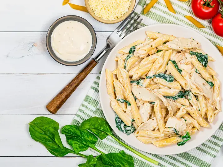 Parmesan Chicken Pasta with Cream Cheese